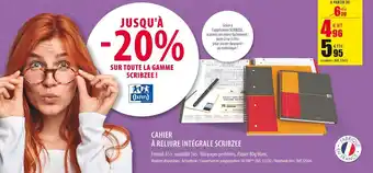 Office Depot Oxford cahier à reliure intégrale scribzee offre