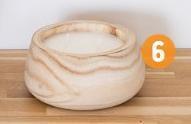 b&m Bougie pot bois offre