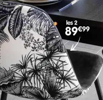 b&m Lot de 2 chaises offre