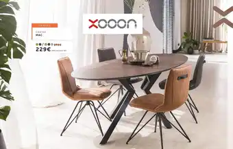 Xooon Xooon chaise mac, table desing masura offre