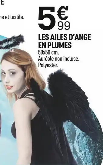 Centrakor Les ailes d’ange en plumes offre