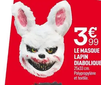 Centrakor Le masque lapin diabolique offre