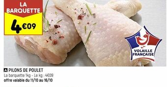 Leader Price Pilons de poulet offre