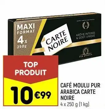 Café moulu pur arabica carte noire