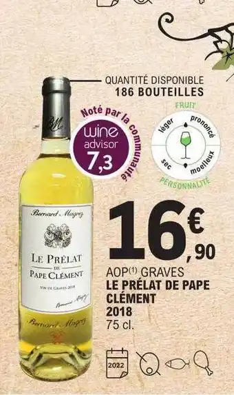 E.Leclerc Aop graves le prélat de pape clément 2018 offre