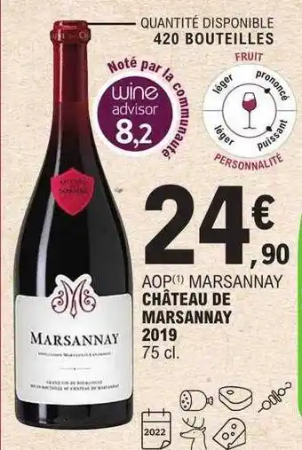 E.Leclerc Aop marsannay château de marsannay 2019 offre