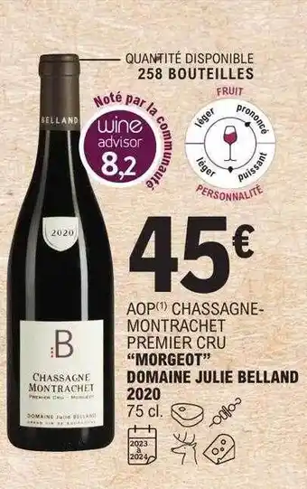 E.Leclerc Aop chassagne-montrachet premier cru offre