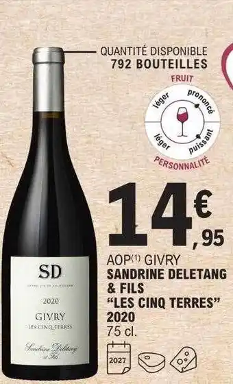 E.Leclerc Aop givry sandrine deletang & fils offre