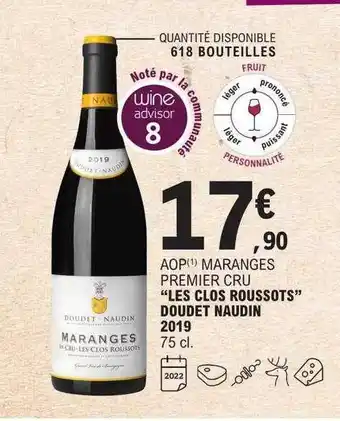 E.Leclerc Aop maranges premier cru offre