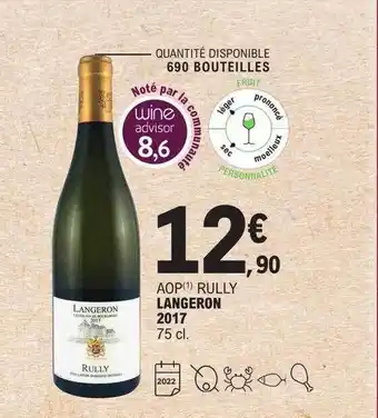 E.Leclerc Aop rully langeron 2017 offre