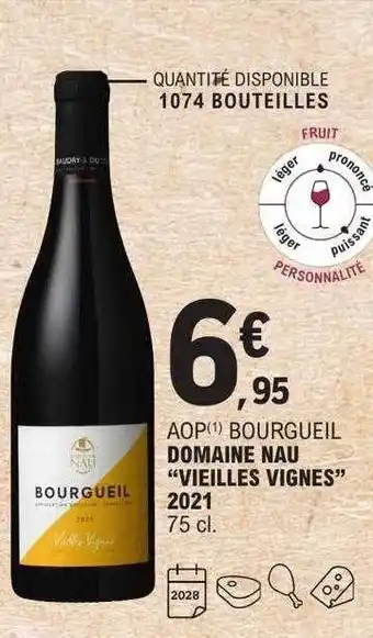 E.Leclerc Aop bourgueil domaine nau offre