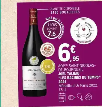 E.Leclerc Aop saint-nicolas-de-bourgueil joel taluau offre