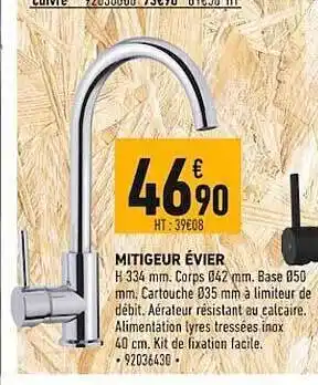 Brico Cash Mitigeur évier offre