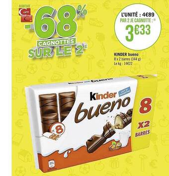 Casino Supermarchés Kinder bueno offre