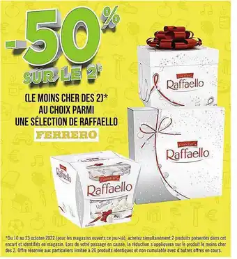 Casino Supermarchés Raffaello ferrero offre