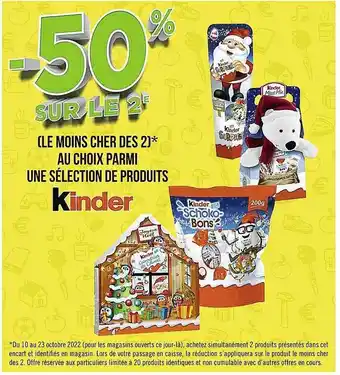 Casino Supermarchés Produits kinder offre