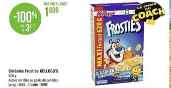 Géant Casino Céréales frosties kellogg's offre