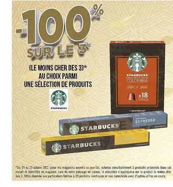 Géant Casino Produits starbucks offre