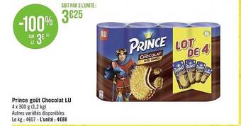 Géant Casino Prince goût chocolat lu offre