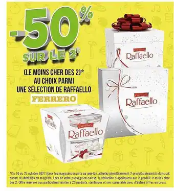 Géant Casino Raffaello ferrero offre
