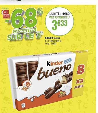 Géant Casino Kinder bueno offre
