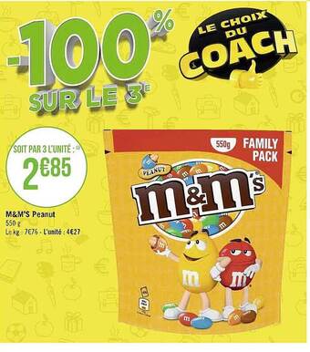 Géant Casino M&m's peanut offre