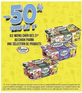Géant Casino Produits panier de yoplait offre