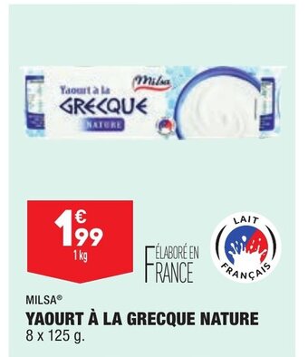 ALDI Yaourt A La Grecque Nature offre