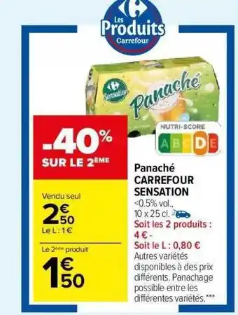 Carrefour Market Panaché carrefour sensation offre