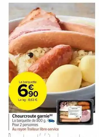 Carrefour Market Choucroute garnie offre