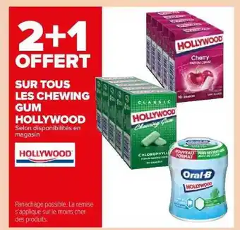 Carrefour Market Les chewing gum hollywood offre