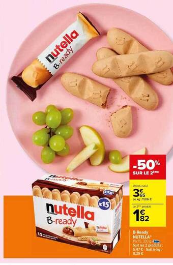Carrefour Market B-ready nutella offre