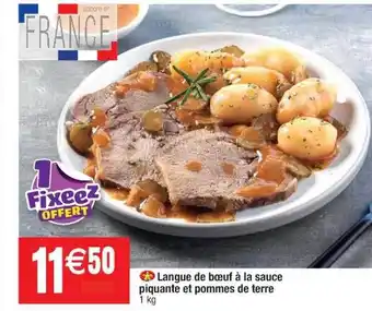 Cora x Carrefour Langue de boeuf à la sauce piquante et pommes de terre offre