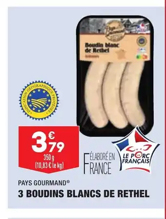 ALDI 3 Boudins Blancs De Rethel offre