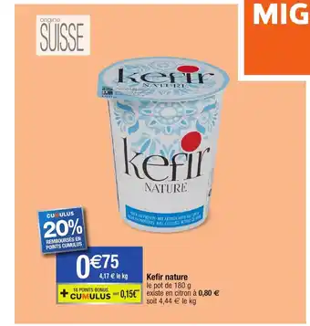 Migros Kefir Nature offre