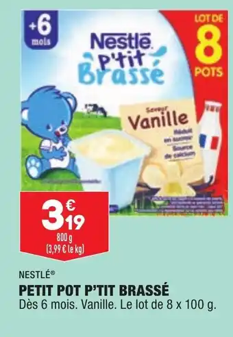 ALDI Petit Pot P'Tit Brassé offre