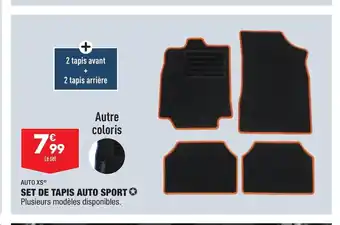 ALDI Set De Tapis Auto Sport offre