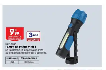 Lampe De Pocje 2 en 1