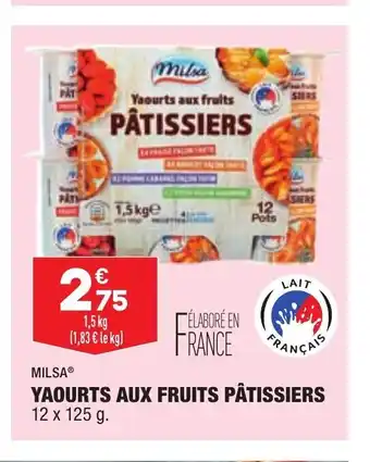 ALDI Yaourts Aux Fruits Patissiers offre