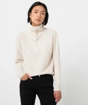 Gémo Pull femme avec col montant boutonné vue1 - gemo 4g femme - gemo offre