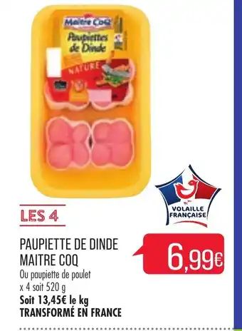 Match Paupiette De Dinde Maitre Coq offre