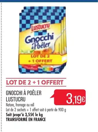 Match Gnocchi A Poeler Lustucru offre