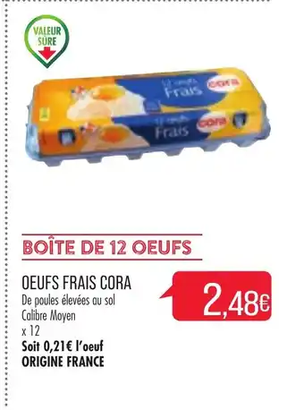 Match Oeufs Frais Cora offre