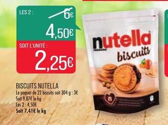 Match Biscuits Nutella offre