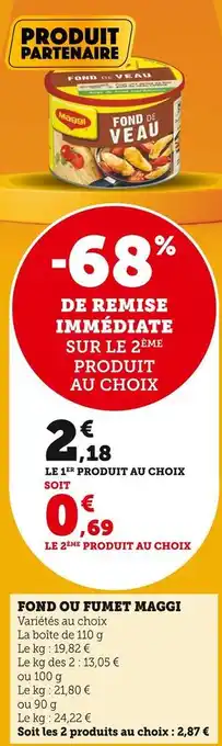 U Express Maggi fond ou fumet offre