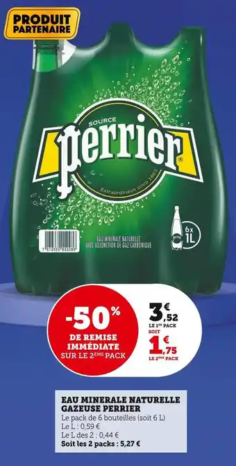 U Express Perrier eau minerale naturelle gazeuse offre