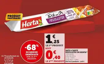 U Express Herta pate à tarte feuilletée offre