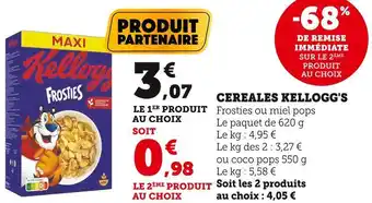 Super U Kellogg's cereales offre
