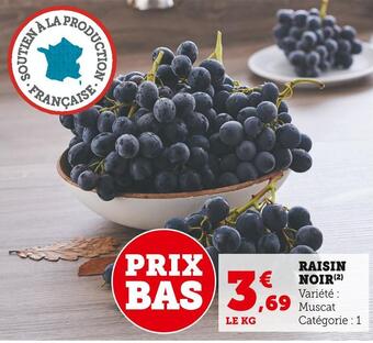 U Express Raisin noir offre