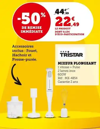 Tristar mixeur plongeant
